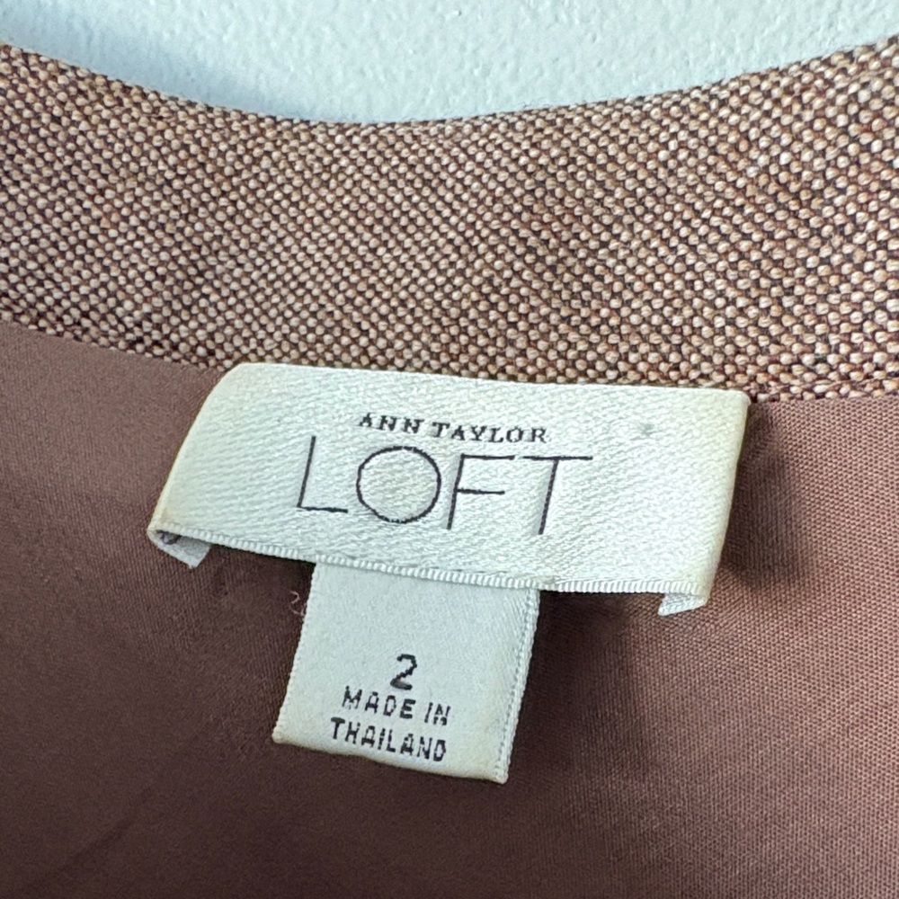 Classic A-Line Wool Skirt in Fawn Brown - Picture 4 of 5